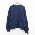 エディーバウアー 90s 長袖セーター ネイビー XL | 古着