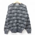 M★古着 ジョーダッシュ 長袖 セーター メンズ 90年代 90s アクリル クルーネック USA製 グレー他 26jan28