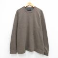 XL★古着 エディーバウアー 長袖 セーター メンズ 00年代 00s コットン クルーネック 茶 26mar04