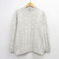 XL★古着 チェロキー 長袖 セーター メンズ 90年代 90s モックネック ハイネック カナダ製 グレー 26mar06