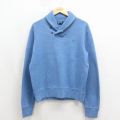 ラルフローレン 90s 長袖セーター ワンポイントロゴ ライトブルー L | 古着