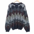 XL★古着 ピューリタン 長袖 セーター メンズ 00年代 00s 大きいサイズ アクリル クルーネック 濃グレー他 26jan23