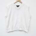 M★古着 ナイキ NIKE ニット ベスト メンズ ワンポイントロゴ Vネック クルーネック 白 26jan30