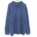 XL★古着 エルエルビーン 長袖 セーター メンズ 00年代 00s ラムウール ヘンリーネック 紺他 26feb28
