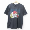 L★古着 半袖 Tシャツ メンズ アングリーバード クルーネック 黒 ブラック 25aug22 中古