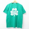 【50%OFF】XL★古着 半袖 Tシャツ メンズ ラバットブルー ビール コットン クルーネック 緑 グリーン 25aug22 中古