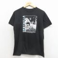 M★古着 半袖 Tシャツ メンズ アニメ 犬夜叉 コットン クルーネック 黒【spe】 26mar14