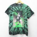 L★古着 半袖 Tシャツ メンズ ゾンビメイクアウトクラブ コットン クルーネック 緑他 タイダイ【spe】 26mar19