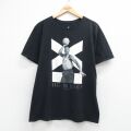 XL★古着 半袖 Tシャツ メンズ マイケルジョーダン 大きいサイズ コットン クルーネック 黒 26apr14