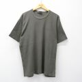 XL★古着 EMS 半袖 Tシャツ メンズ 無地 コットン クルーネック カナダ製 緑系【spe】 26apr18