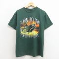 半袖Tシャツ 魚 グリーン M | 古着