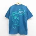 オベイ 半袖Tシャツ カエル ネイビー XL | 古着