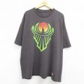 ワールドプロレスリング 半袖Tシャツ ザニューディイプリント グレー XL | 古着