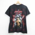 ワールドプロレスリング 半袖Tシャツ ジョンシナ ブラック M | 古着