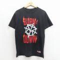 M★古着 半袖 Tシャツ メンズ ワールドプロレスリング セスロリンズ コットン クルーネック ブラック 26may27