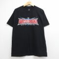 半袖Tシャツ ワールドプロレスリングレッスルマニア ブラック L | 古着