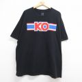 ケビンオーエンズ 半袖Tシャツ ワールドプロレスリングプリント ブラック メンズXL相当 | 古着