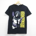 S★古着 フルーツオブザルーム 半袖 Tシャツ メンズ アニメ ナルト疾風伝 大蛇丸 コットン クルーネック ブラック【spe】 26jun25