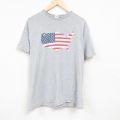 グレー霜降り星条旗 半袖Tシャツ XL | 古着