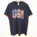 半袖Tシャツ USAロゴ ネイビー L | 古着