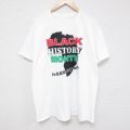 半袖Tシャツ BLACK HISTORY ホワイト XL | 古着