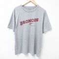 NFL デンバーブロンコス 半袖Tシャツ アメフト グレー XL | 古着