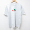 半袖Tシャツ 刺繍 グレー XL | 古着