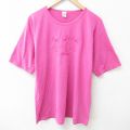 マウイ 半袖Tシャツ 刺繍 ピンク L | 古着