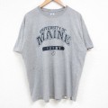 ラッセル 半袖Tシャツ MAINE グレー XL | 古着