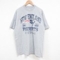 90s 半袖Tシャツ ニューイングランドペイトリオッツ グレー XL | 古着