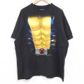 XL★古着 半袖 Tシャツ メンズ マーベル エックスメン コットン クルーネック 黒 ブラック 25may22 中古