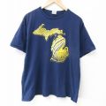 半袖Tシャツ ミシガン ネイビー XL | 古着