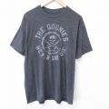 XL★古着 半袖 Tシャツ メンズ 映画 グーニーズ クルーネック 濃グレー 霜降り 25jun05 中古