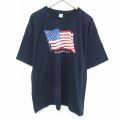 半袖Tシャツ 星条旗 ネイビー XL | 古着