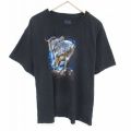 半袖Tシャツ オオカミ ブラック XL | 古着