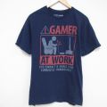 半袖Tシャツ ゲーマー ネイビー XL | 古着