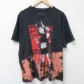 スクエアアップルスタジオ 半袖Tシャツ ブリーチ加工 ブラック XL | 古着