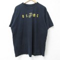 ミリタリー 半袖Tシャツ USMC ブラック XL | 古着
