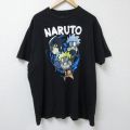 リップルジャンクション 半袖Tシャツ ナルト疾風伝 ブラック XL | 古着