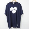 半袖Tシャツ キリン ネイビー霜降り XL | 古着
