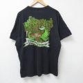 半袖Tシャツ トカゲ ブラック XL | 古着