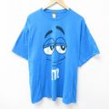 半袖Tシャツ m&ms ブルー XL | 古着