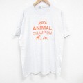 半袖Tシャツ アニマル グレー XL | 古着
