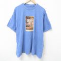 ピンクモーテル 半袖Tシャツ ネイビー XL | 古着