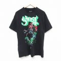 ゴースト 半袖Tシャツ ロック ブラック XL | 古着