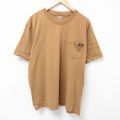 ディッキーズ 半袖Tシャツ 胸ポケット付き ブラウン XL | 古着