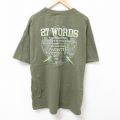 27 WORDS 半袖Tシャツ グリーン XL | 古着