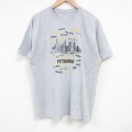 グレー霜降り半袖Tシャツ ピッツバーグ XL | 古着