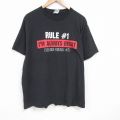RULE 半袖Tシャツ ブラック XL | 古着