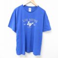 ラスベガス 半袖Tシャツ 刺繍 ブルー XL | 古着